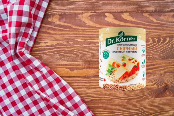 Хлебцы Dr. Korner Злаковый коктейль сырный 100 гр.