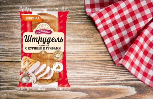 Дарница Штрудель с начинкой с курицей и грибами 65 гр.