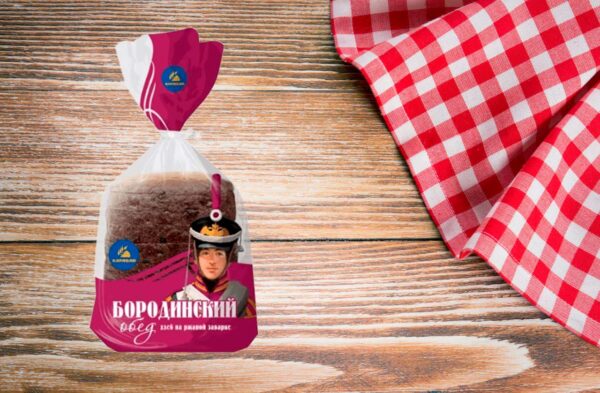 Каравай Хлеб Бородинский обед. пол. 350 гр.