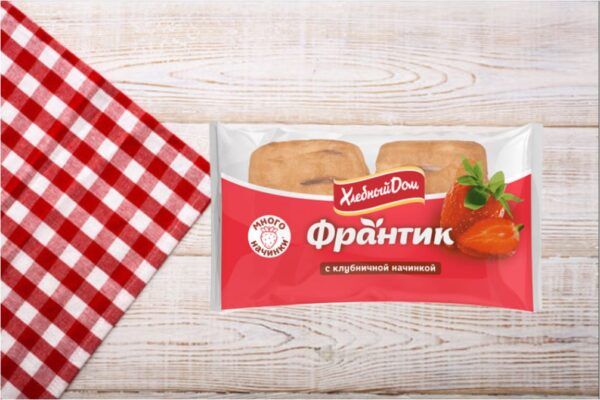 «Хлебный Дом»  Франтик с клубникой 2 х 50 гр.