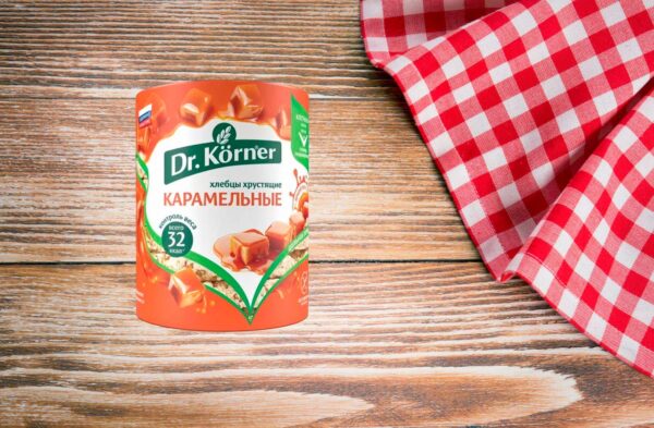 Хлебцы Dr. Korner Кукурузно-рисовые карамельные 90 гр.