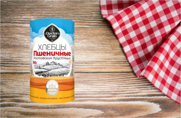 Хлебцы Dr. Grain Хрустящие круглые «Ростовские» пшеничные 80 гр.