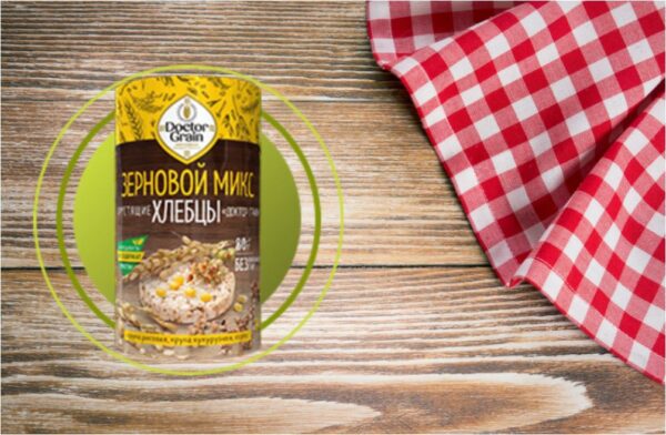 Хлебцы Dr. Grain Хрустящие круглые «Доктор Граин» Зерновой микс 80 гр.